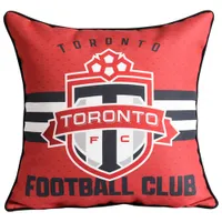 Coussin décoratif en velours de 18 po de MLS - Toronto FC