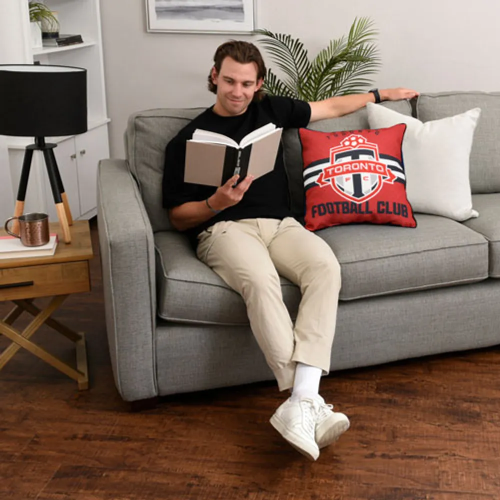 Coussin décoratif en velours de 18 po de MLS - Toronto FC