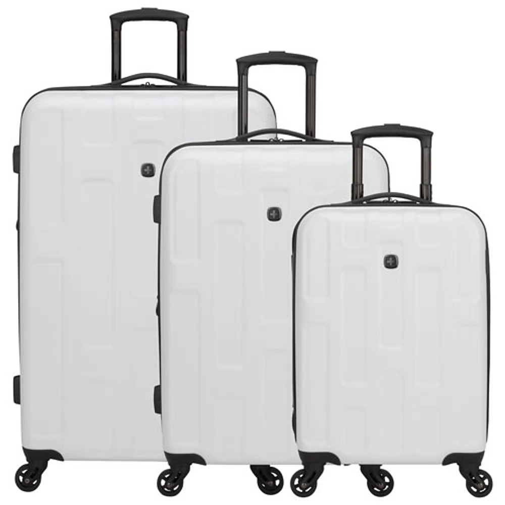 SWISSGEAR Spring Break 3-Piece Hard Side Expandable Luggage Set - White