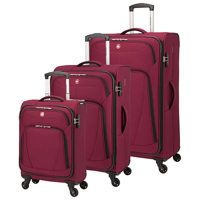 SWISSGEAR Beaumont 3-Piece Soft Side Expandable Luggage Set - Winery