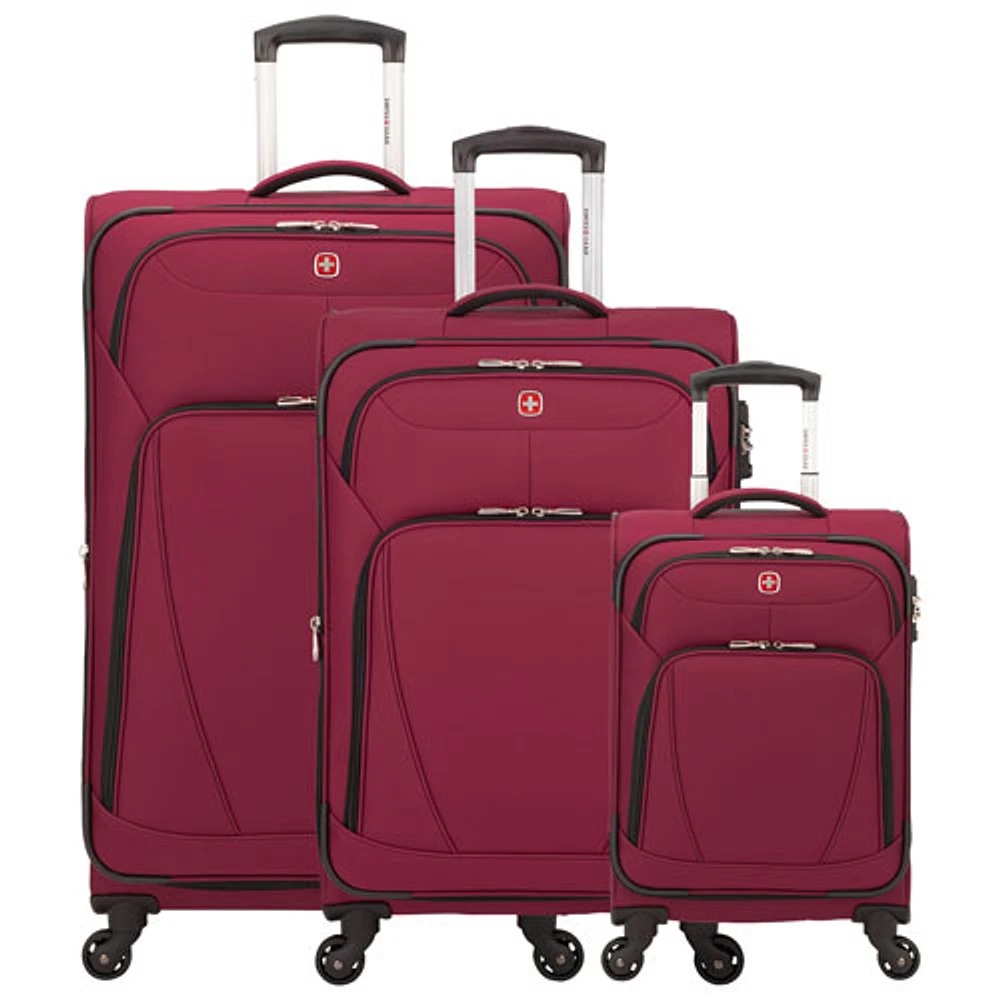 SWISSGEAR Beaumont 3-Piece Soft Side Expandable Luggage Set - Winery