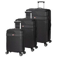 SWISSGEAR Elegance 3-Piece Hard Side 4-Wheeled Expandable Luggage Set - Black