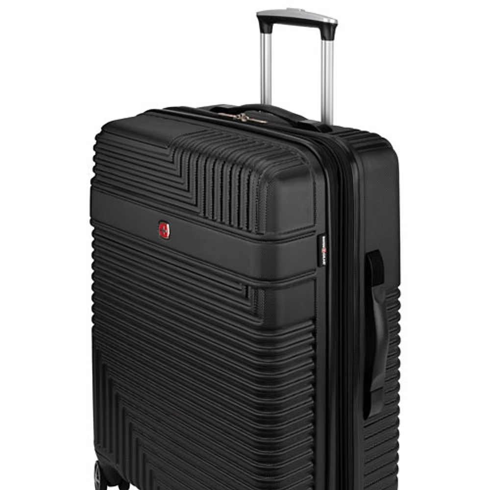 SWISSGEAR Elegance 3-Piece Hard Side 4-Wheeled Expandable Luggage Set - Black