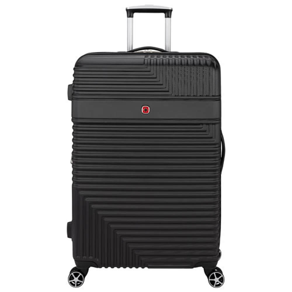 SWISSGEAR Elegance 3-Piece Hard Side 4-Wheeled Expandable Luggage Set - Black