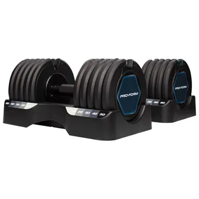 ProForm Adjustable Dumbbell Weight Set - 50 lb