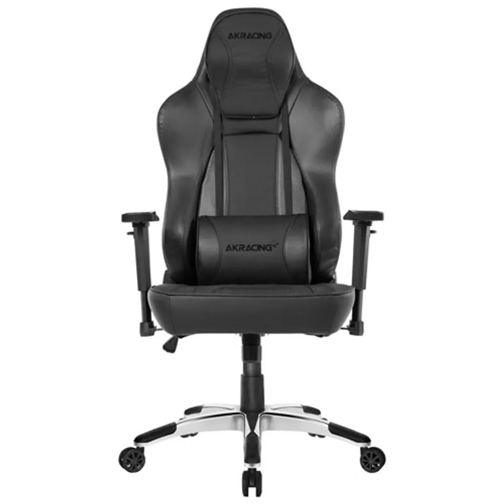 AKRacing Obsidian Office Ergonomic High-Back Faux Leather Executive Chair - Black