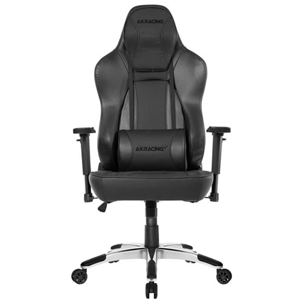 Fauteuil de bureau ergonomique en similicuir à dossier haut Obsidian Office d'AKRacing - Noir