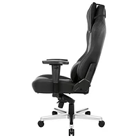 Fauteuil de bureau ergonomique en cuir véritable à dossier haut Onyx Deluxe d'AKRacing - Noir