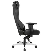 Fauteuil de bureau ergonomique en cuir véritable à dossier haut Onyx Deluxe d'AKRacing - Noir