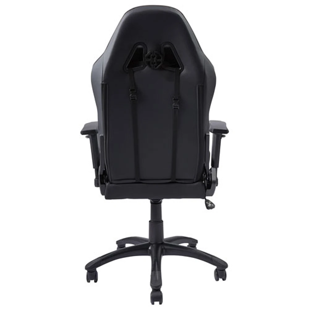 Fauteuil de bureau ergonomique en similicuir à dossier haut California Ojai d'AKRacing - Noir