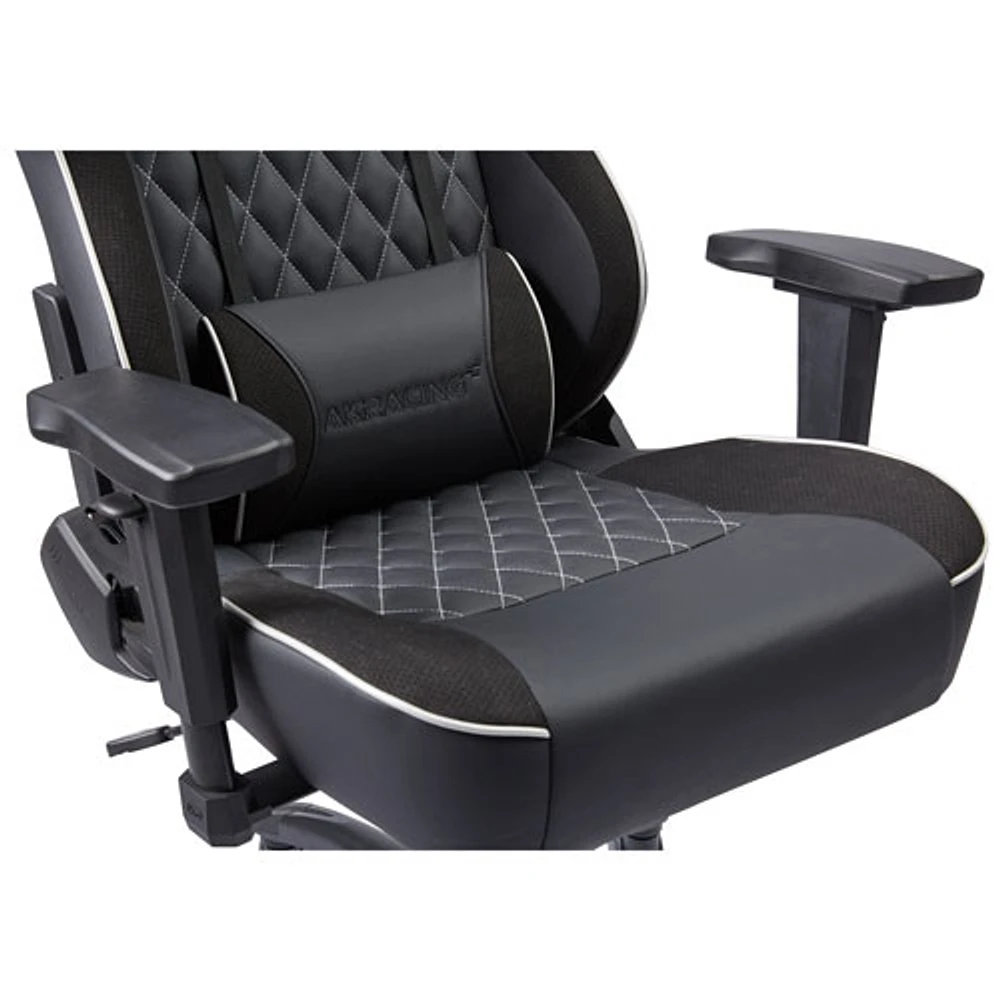 Fauteuil de bureau ergonomique en similicuir à dossier haut California Ojai d'AKRacing - Noir