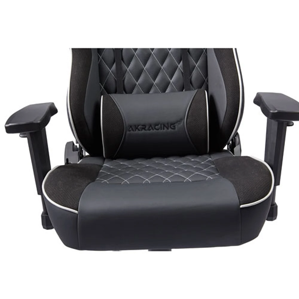 Fauteuil de bureau ergonomique en similicuir à dossier haut California Ojai d'AKRacing - Noir