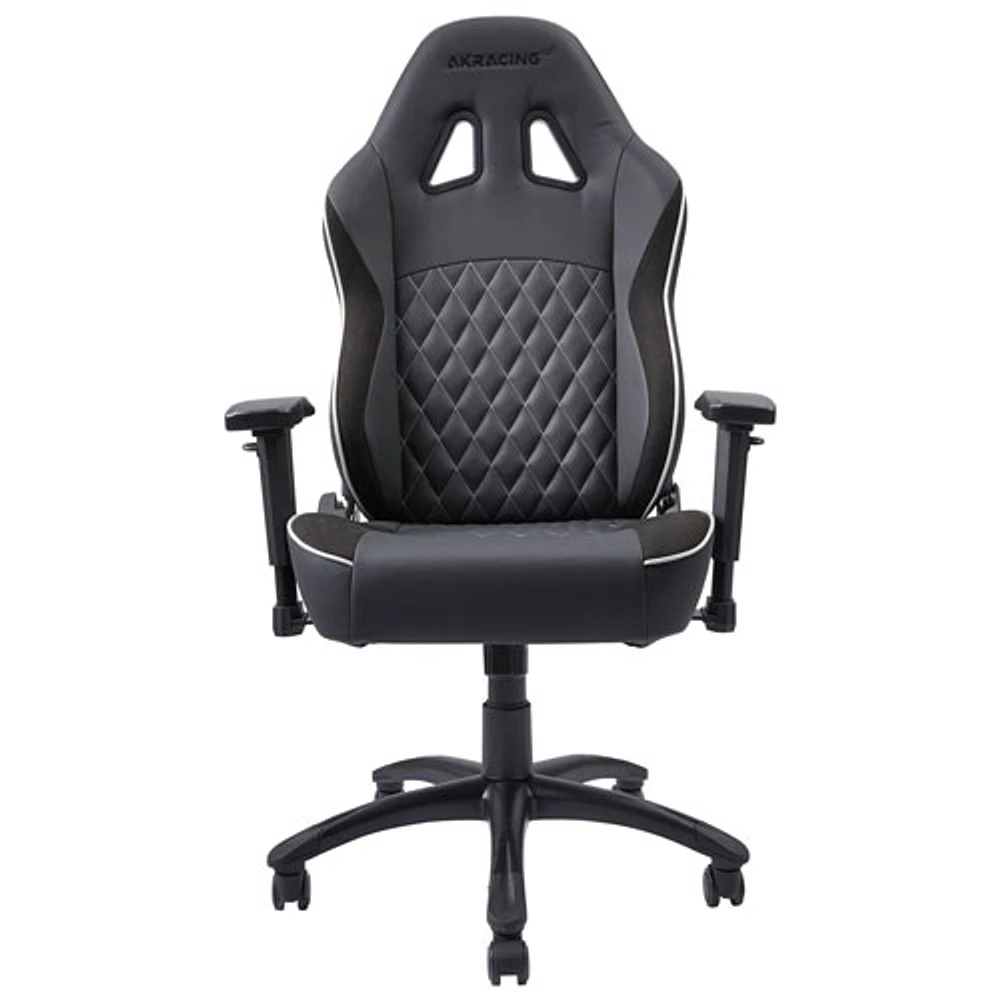 Fauteuil de bureau ergonomique en similicuir à dossier haut California Ojai d'AKRacing - Noir