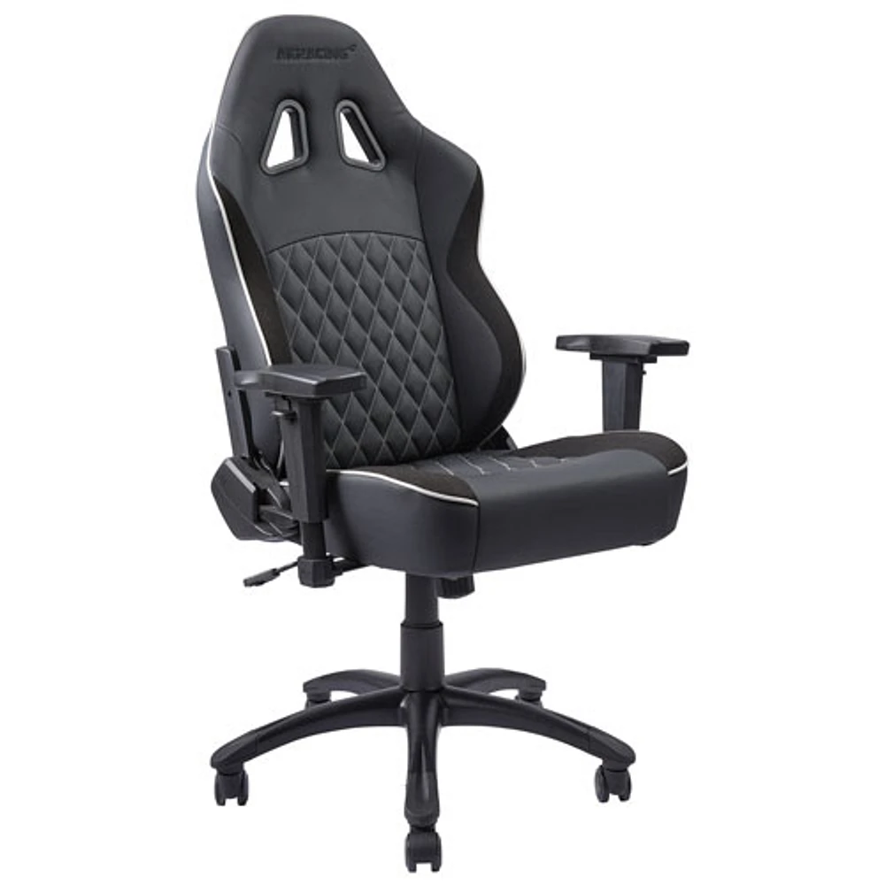 Fauteuil de bureau ergonomique en similicuir à dossier haut California Ojai d'AKRacing - Noir