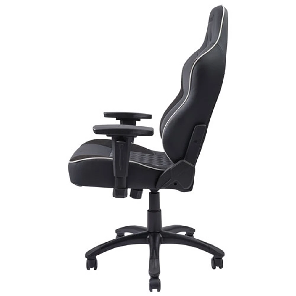 Fauteuil de bureau ergonomique en similicuir à dossier haut California Ojai d'AKRacing - Noir