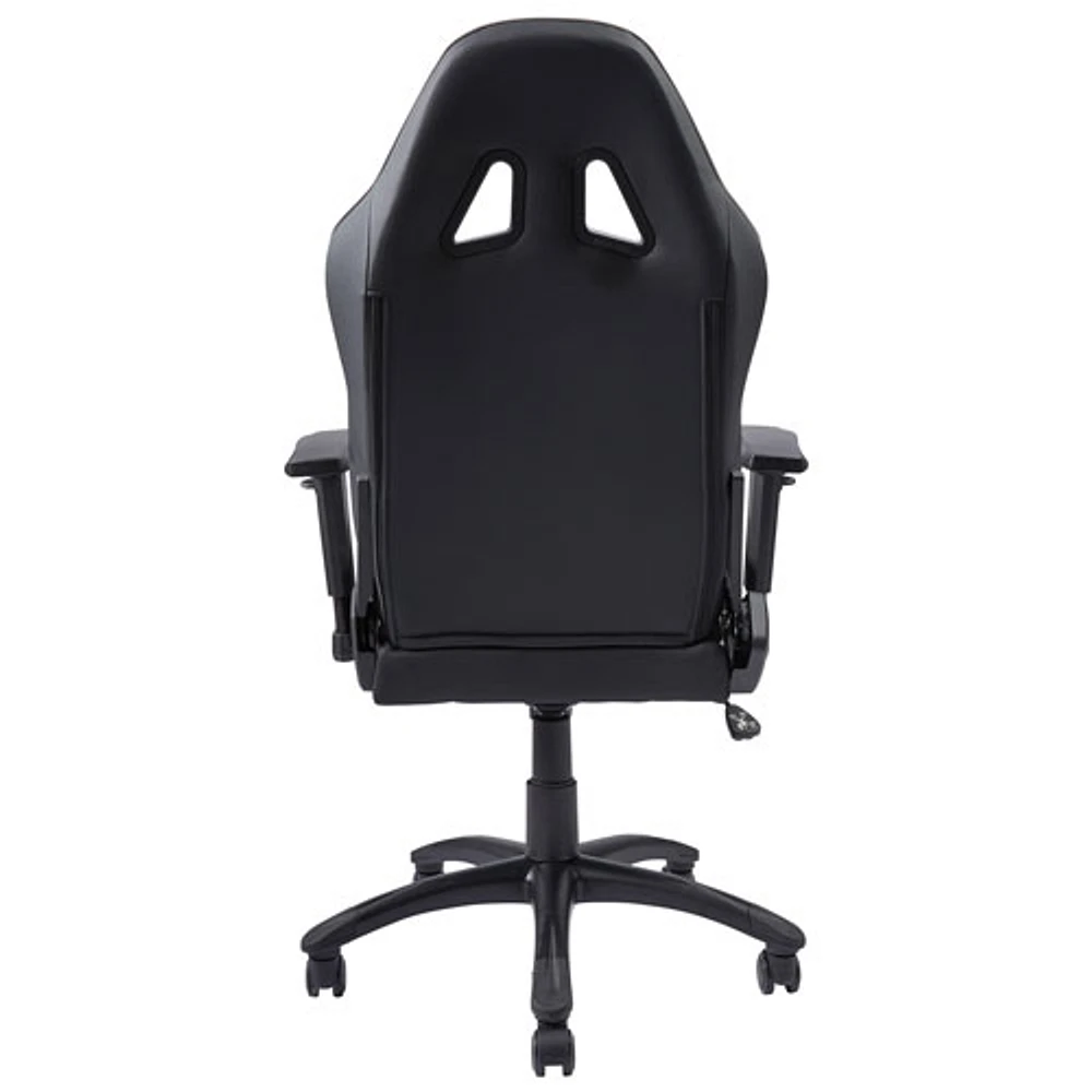 Fauteuil de bureau ergonomique en similicuir à dossier haut California Ojai d'AKRacing - Noir