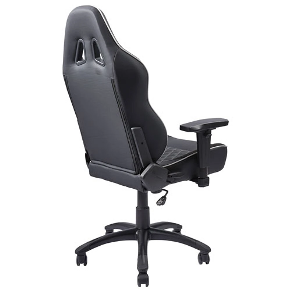 Fauteuil de bureau ergonomique en similicuir à dossier haut California Ojai d'AKRacing - Noir