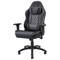 Fauteuil de bureau ergonomique en similicuir à dossier haut California Ojai d'AKRacing - Noir