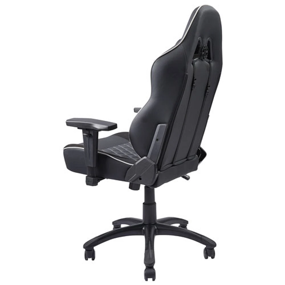 Fauteuil de bureau ergonomique en similicuir à dossier haut California Ojai d'AKRacing - Noir