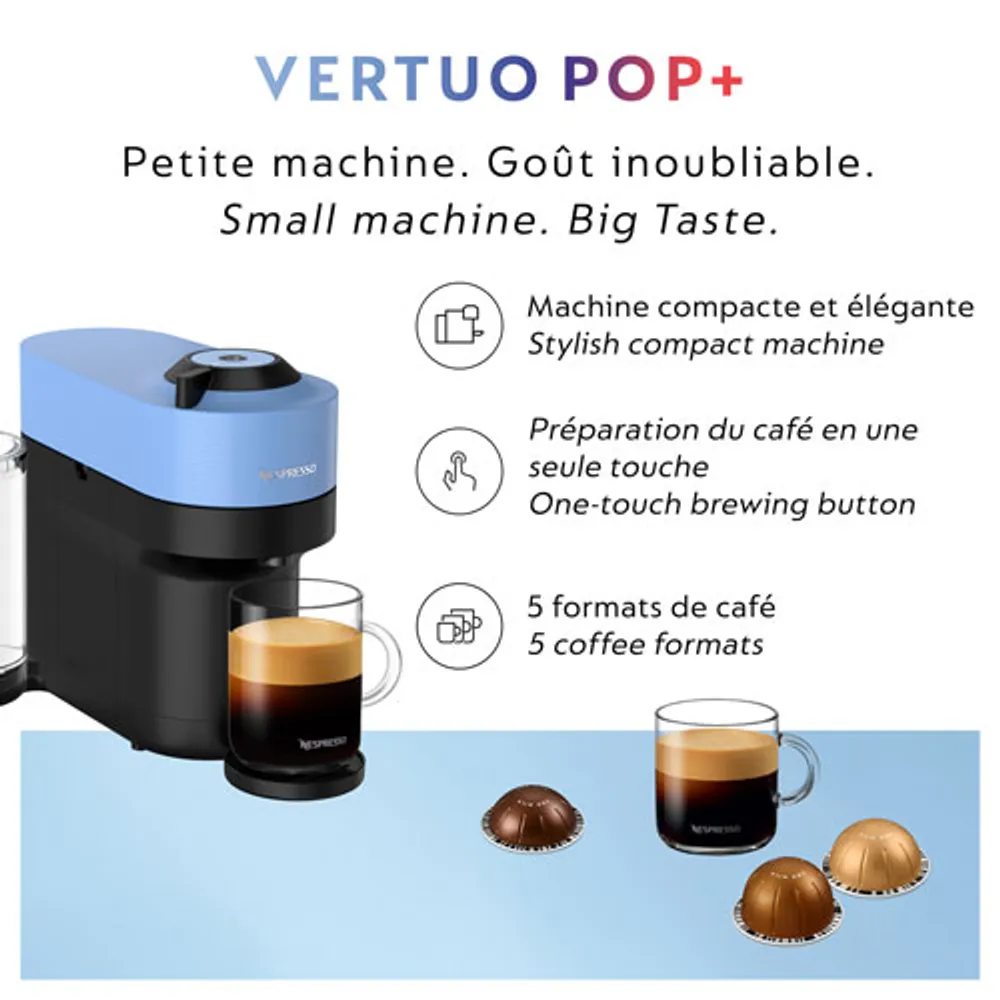 Nespresso Vertuo Pop+ Coffee & Espresso Machine by De'Longhi