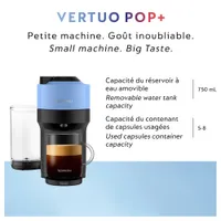 Nespresso Vertuo Pop+ Coffee & Espresso Machine by De'Longhi