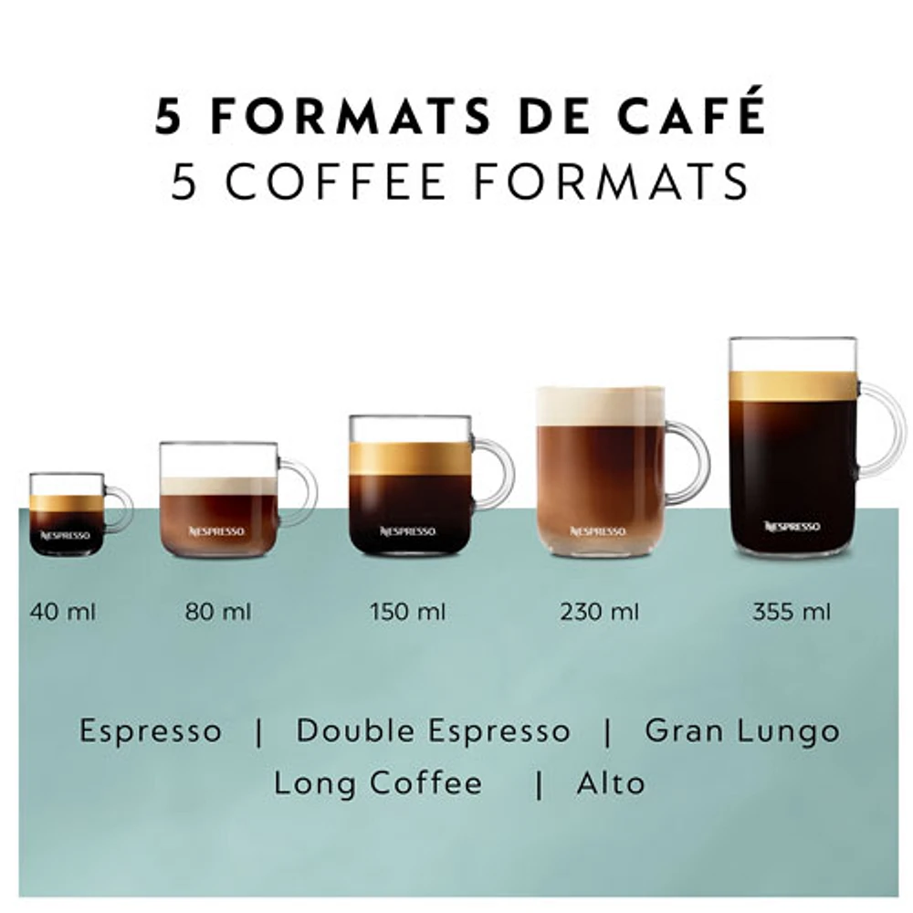 Nespresso Vertuo Pop+ Coffee & Espresso Machine by De'Longhi - Liquorice Black