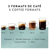 Nespresso Vertuo Pop+ Coffee & Espresso Machine by De'Longhi - Liquorice Black