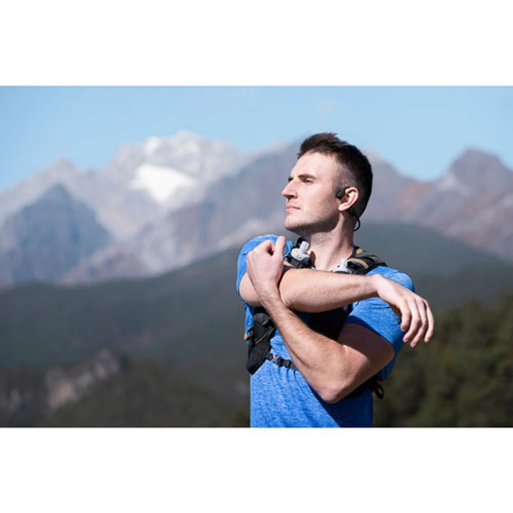 Écouteurs Bluetooth oreilles libres à conduction osseuse OpenRun Mini de Shokz - Noir