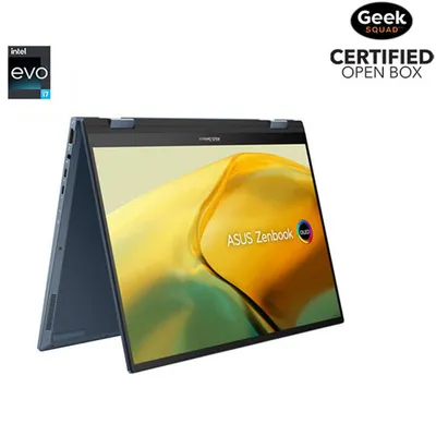 Open Box - ASUS Zenbook 14 Flip 14" OLED Touchscreen Laptop - Ponder Blue (Intel Evo i7-1360P/1T SSD/16GB RAM/Window 11)