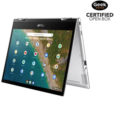 Open Box - ASUS Flip CM3 12" Touchscreen 2-in-1 Chromebook - Silver (MediaTek Kompanio 820(8192)/64GB eMMc/4GB RAM)