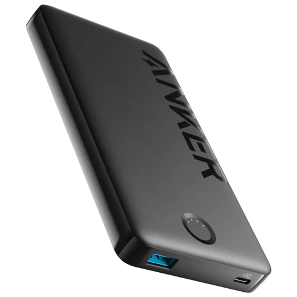 Anker PowerCore 10000 mAh USB-A/USB-C Power Bank - Black