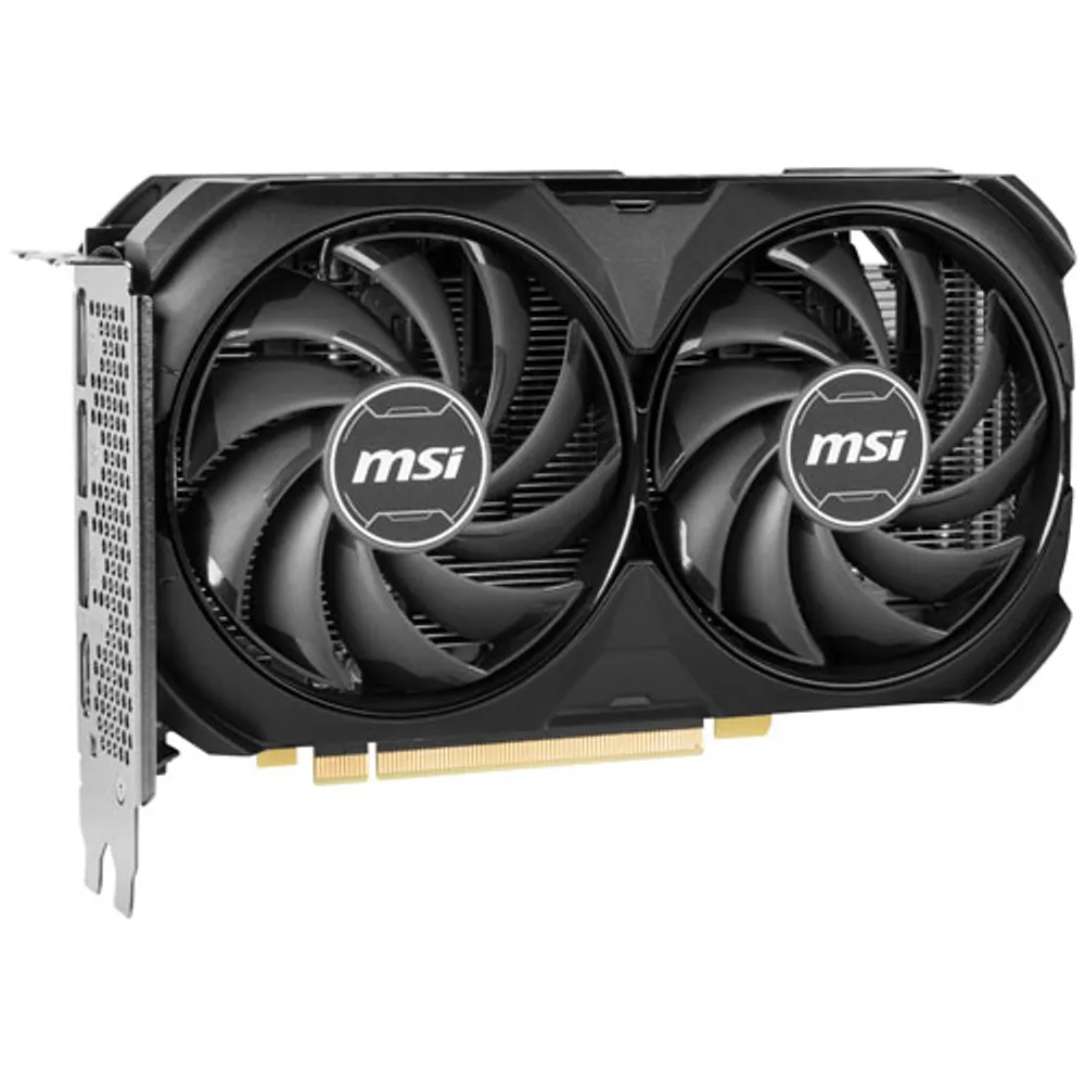 MSI GeForce RTX 4060 Ti Ventus 2X Black OC 8GB GDDR6 Video Card