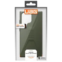 UAG Civilian Fitted Soft Shell Case for Galaxy S23 Ultra - Olive Drab (Green)