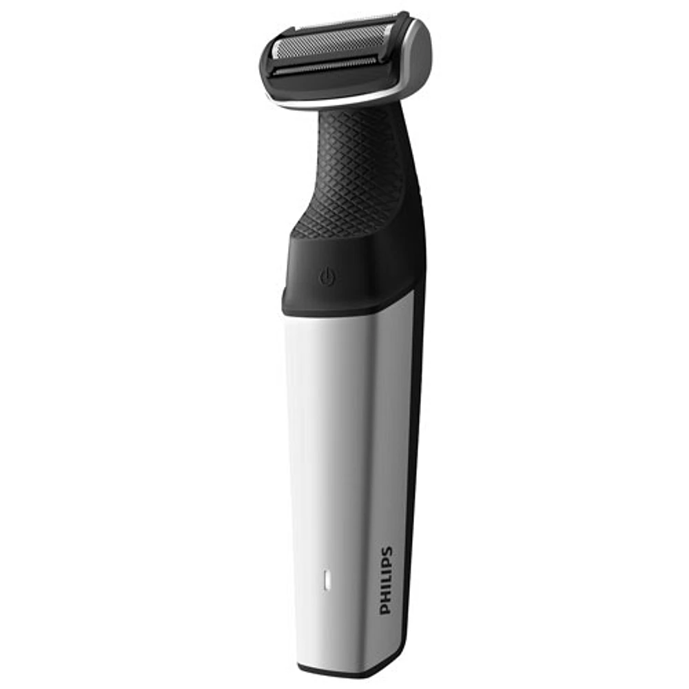 Rasoir à grille sur peau sèche/humide de série 5000 Bodygroom Plus de Philips (BG5020/15) avec trousse d'accessoires - Noir