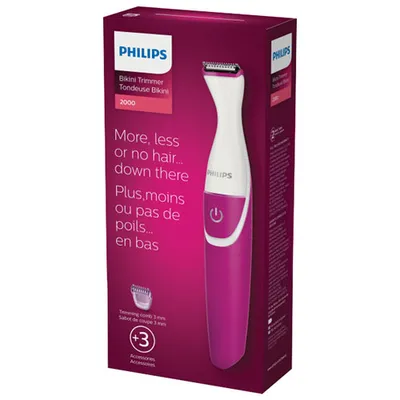 Tondeuse sans fil à bikini pour peau sèche ou humide BikiiniGenie de Philips (BRT381/15)