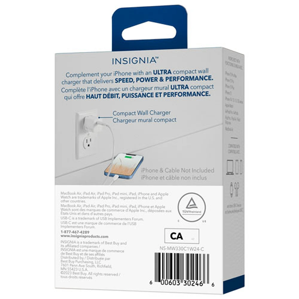 Insignia 30W USB-C Wall Charger (NS-MW330C1W24-C) - White - Only at Best Buy