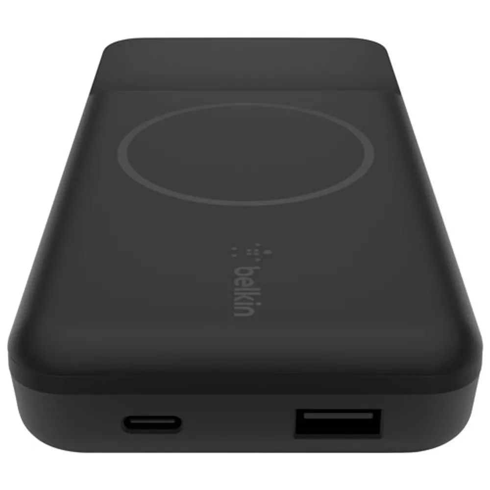Belkin BoostCharge 10000 mAh USB-A/USB-C Power Bank with MagSafe - Black