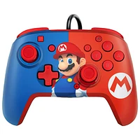 Super Mario Airlite Wired Headset & Rematch Wired Controller Bundle for Switch - Blue/Red