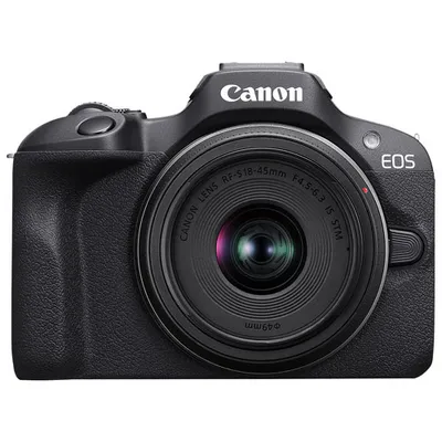 Canon EOS R100 Mirrorless Camera with 18-45mm IS STM Lens Kit