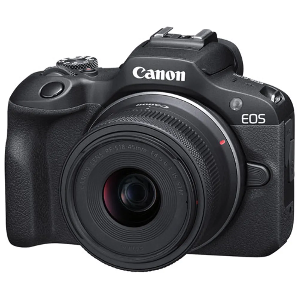 Canon EOS R100 Mirrorless Camera with 18-45mm IS STM Lens Kit