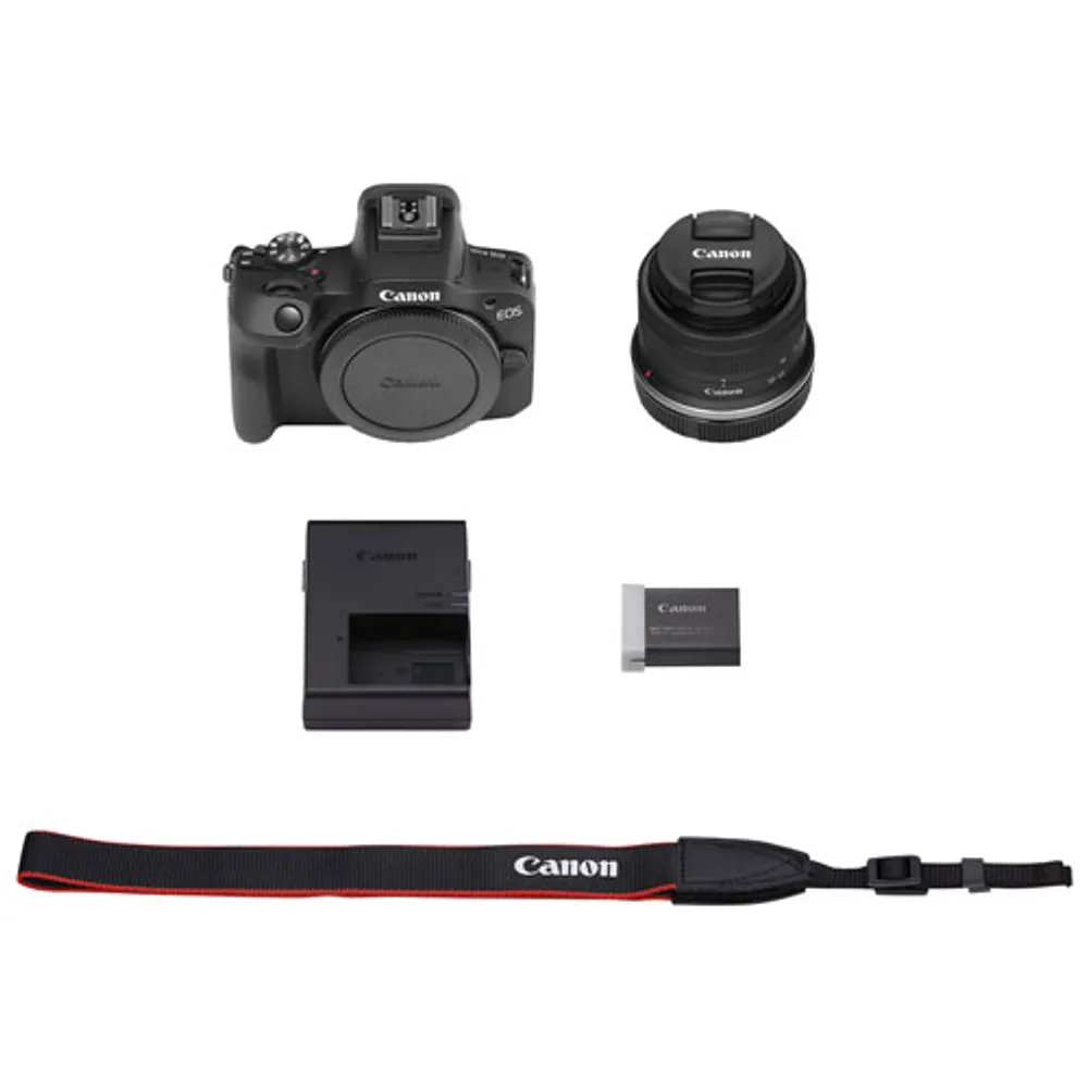 Appareil photo sans miroir EOS R100 de Canon avec objectif 18-45 mm IS STM