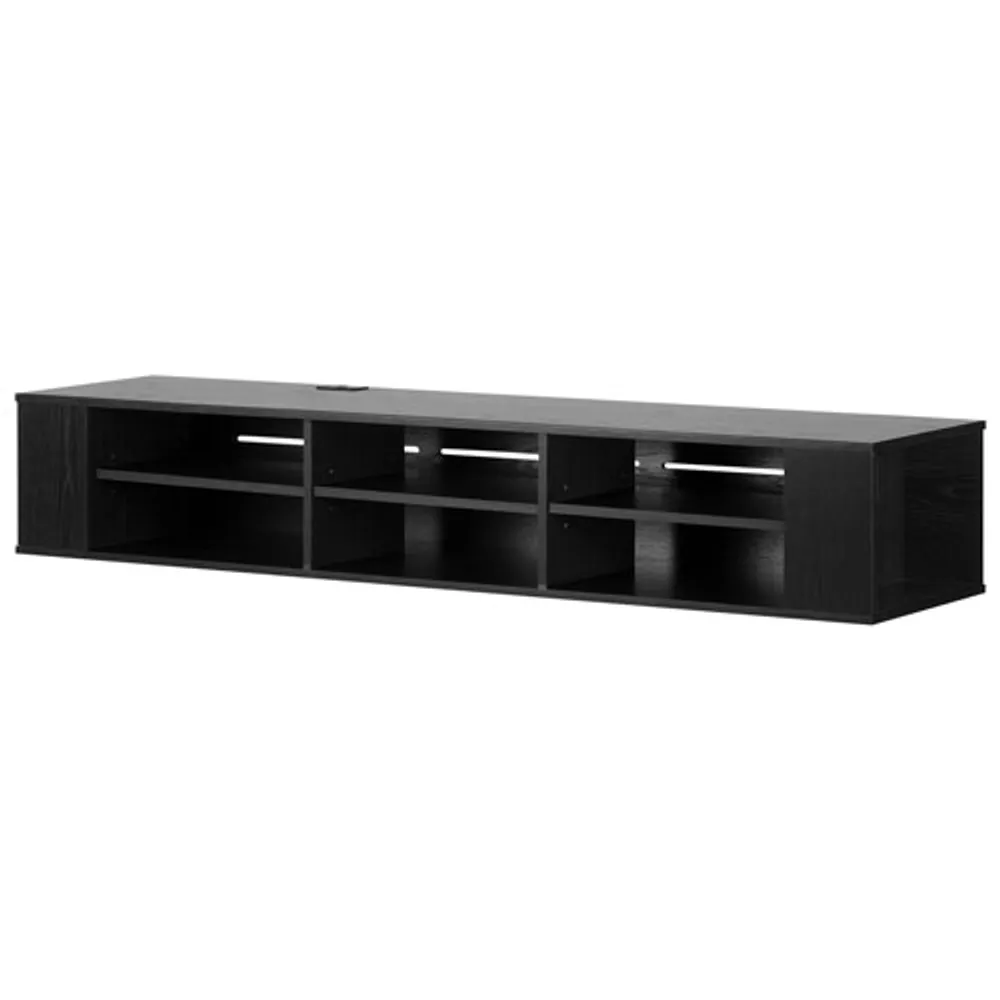 South Shore Contemporary 75" TV Stand - Black Oak