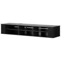 South Shore Contemporary 75" TV Stand - Black Oak