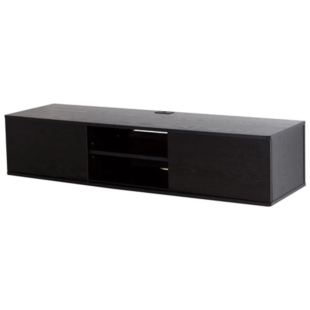 South Shore Contemporary 65" TV Stand - Black Oak