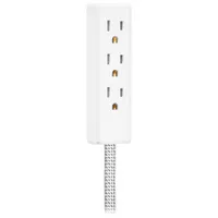 Insignia 3.66m (12 ft.) 3-Outlet Extension Cable (NS-PWRX30T-C) - White - Only at Best Buy