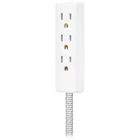 Insignia 3.66m (12 ft.) 3-Outlet Extension Cable (NS-PWRX30T-C) - White - Only at Best Buy