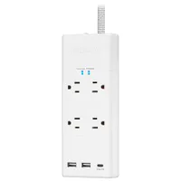 Insignia 4-Outlet 3-USB Surge Protector - Only at Best Buy