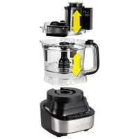 Hamilton Beach Stack & Snap Food Processor - 10-Cup - 500-Watt - Black