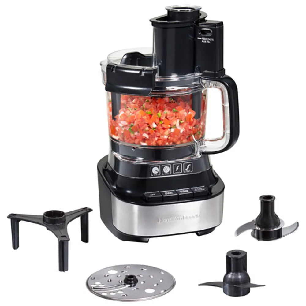 Hamilton Beach Stack & Snap Food Processor - 10-Cup - 500-Watt - Black