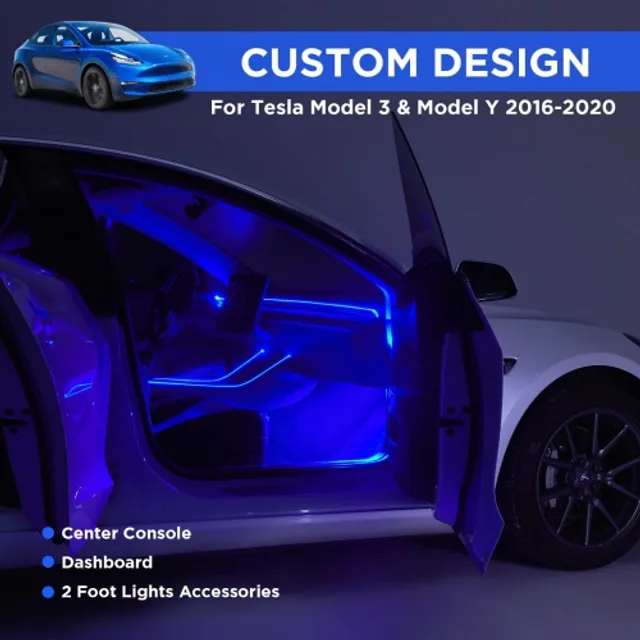Kits d'éclairage de portes à Led RGB - Tesla Model S / 3 / X / Y